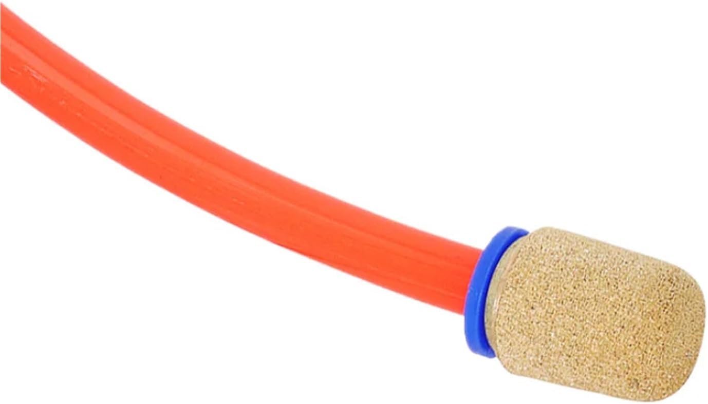 1pcs Pneumatic quick-plug muffler insertable air pipe joint muffler PSF-4-6-8-10-12 hose copper muffler(PSF-4)