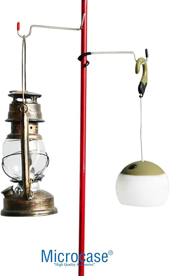 Microcase Kamp Ve Outdoor Çok Amaçlı Lamba Askısı Pratik Fener Askı Aparatı Kancası 2 Adet - AL5878