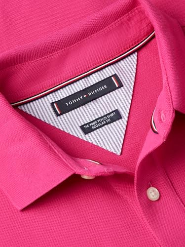 Image of Tommy Hilfiger Men's Short Sleeve Polo Shirts in Regular Fit With Stretch and Organic Pique Cotton