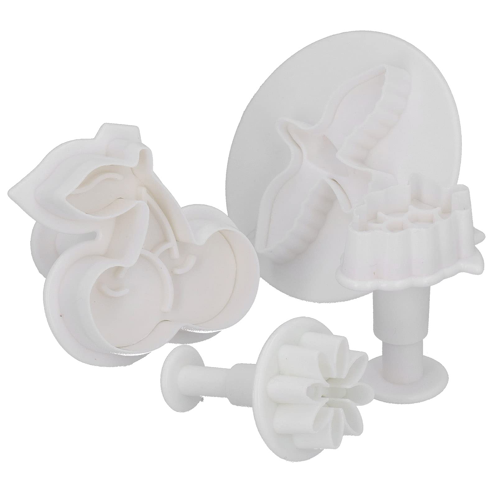 68 Moldes para Fondant,Moldes para Repujado,Juego de Herramientas para Tartas,Cortadores para Hornear de Primavera,F¨¢ciles de Limpiar,Moldes Postre Chocolate Pl¨¢stico Grado Alimentici