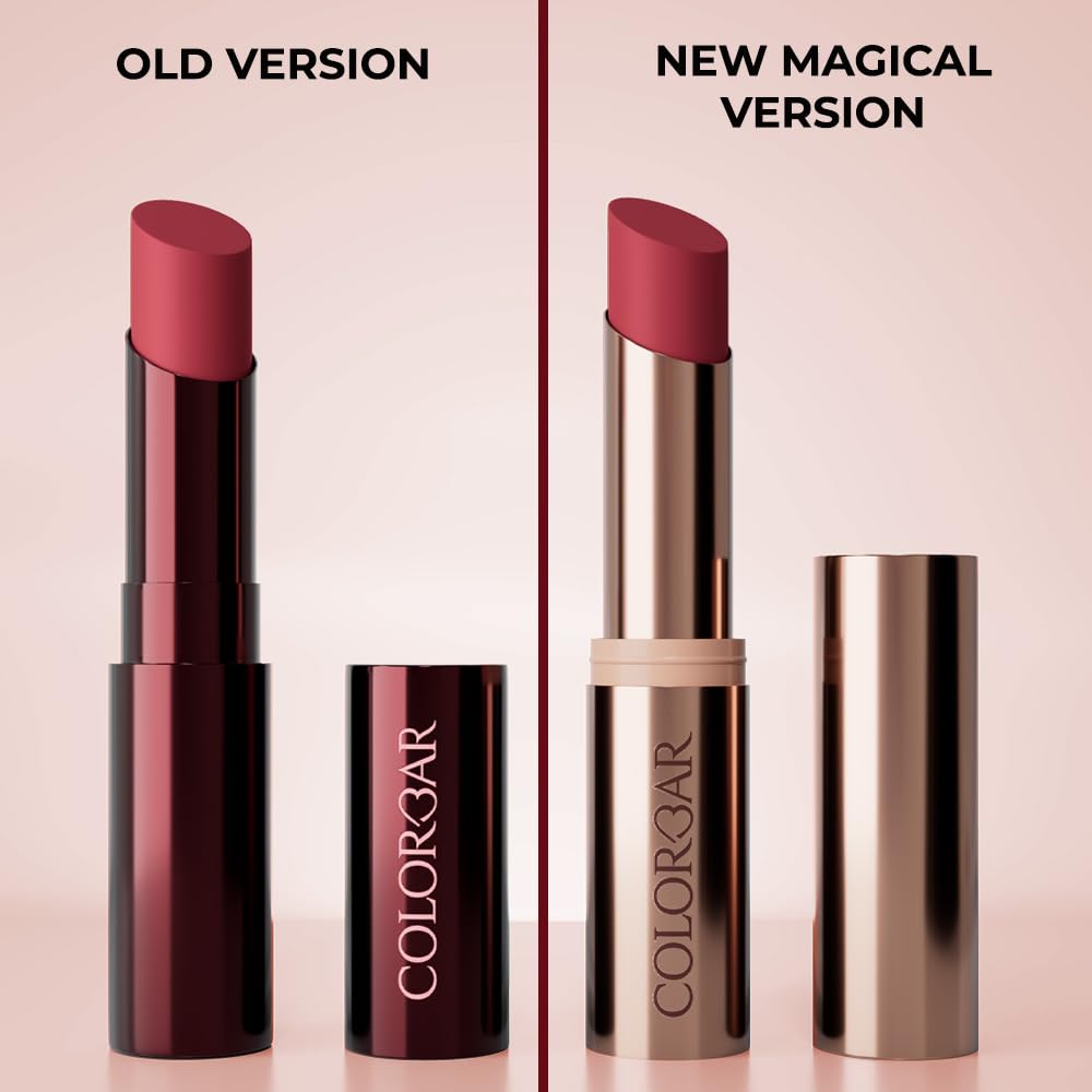 Colorbar Kissproof Lipstick Nude Kiss Lightweight and Matte texture Vegan,Paraben,Mineral Oil,Sulphate,Cruelty Free 3.7g 1