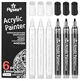 【Pefect Geschenk für alle】diese Acrylfarbe Markerstifte verfügen über stabile Stift Feder und harte Kunstfaser Spitze, langlebig und praktisch Stifte für Künstler, Kunststudenten, Jugendliche und Erwachsene auf Kunst und Kunsthandwerk Projekte zu verwenden