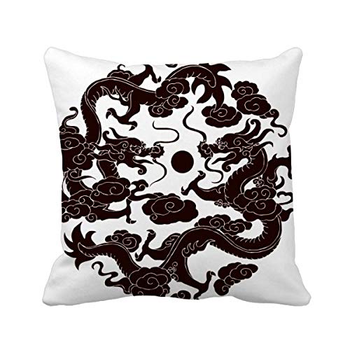 Oreiller dragon chinois multicolore pour sublimer le salon - 2