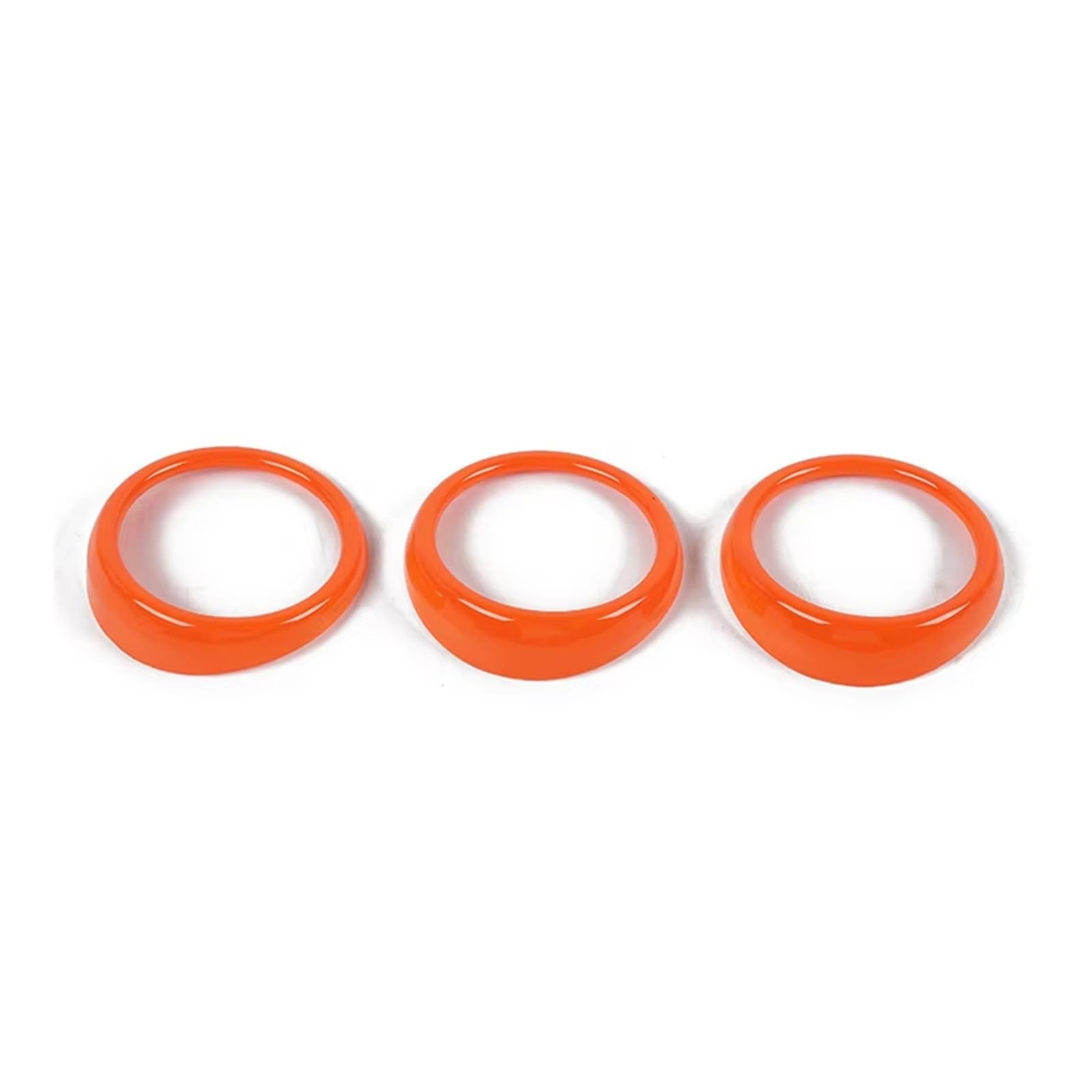 for Mustang 2015 2016 2017-2023 Car Interior for Dashboard Air Condition Vent Outlet Decoration Cover Stickers Interior Trim Cover Panel(Orange)