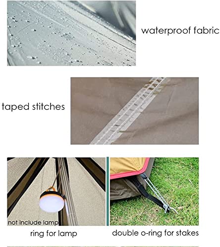 Carpa Pirámide Impermeable GeRRiT para Camping y Excursión miniatura 2