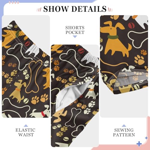 ZZKKO Cute Funny Dogs Boys Pants for Kids Jogger Pants with Pockets S-XL4