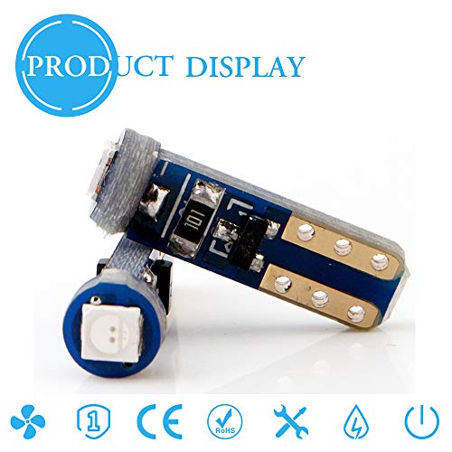 GLL 10pcs Rosso T5 Lampadine a LED 74 70 37 17