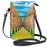 Der Schultergurt der Handytasche kann für Sie verstellbar sein und kann wie Handtasche, Umhängetasche, Umhängetasche verwendet werden.