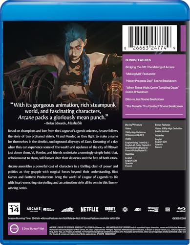 Image of Arcane: League of Legends - Season One [Blu-ray]