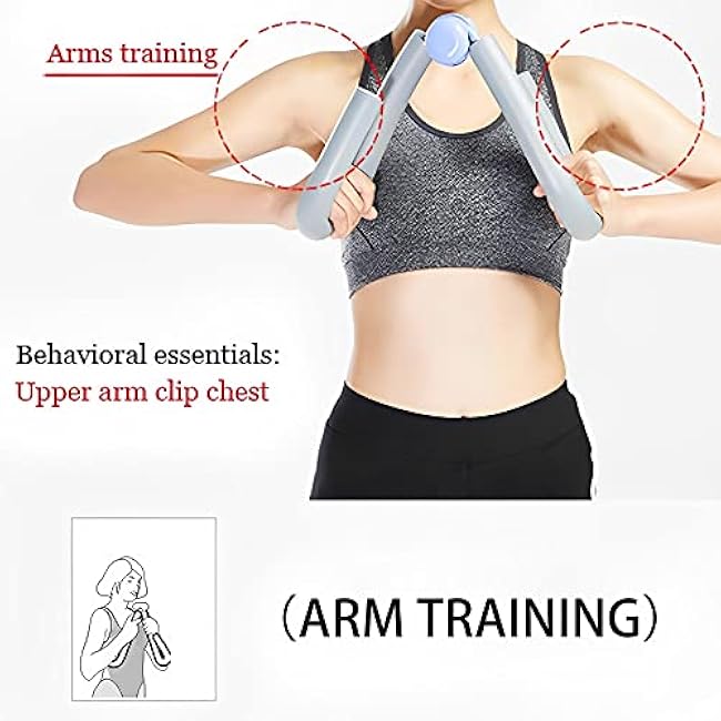 Exercise Equipment, Fitness Equipment, Exercise Equipment for Home Workouts, Thigh Master, Arm Exercise Equipment, Leg and Arm Muscle Trainer for Men and Women Grey One Size