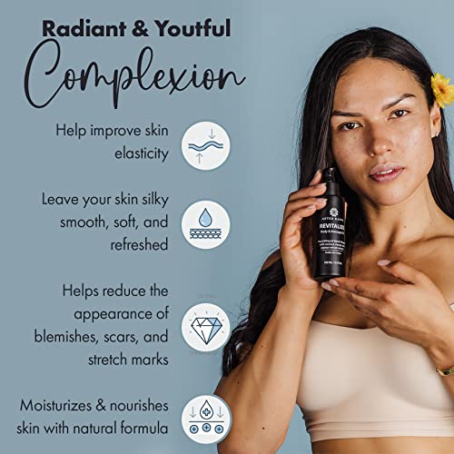 Aster Raine Revitalize Body And Massage Oil For Massage Therapy - Firming Massaging Oil - Fast-Absorbing Non-Greasy Skin Tightening Lotion - Natural Nourishing Vegan Blend For Scars, Stretch Marks #TOP1