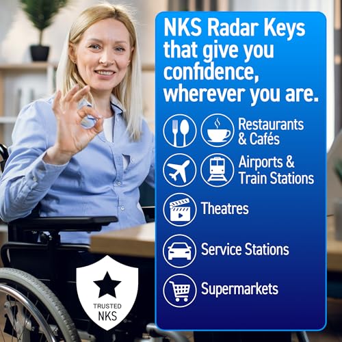 NKS Radar Key Disabled Toilet Bathroom Door Access Braille Easy Turn Pack Opens Over 10,000 Disabled Toilets (1) (1) - Image 2