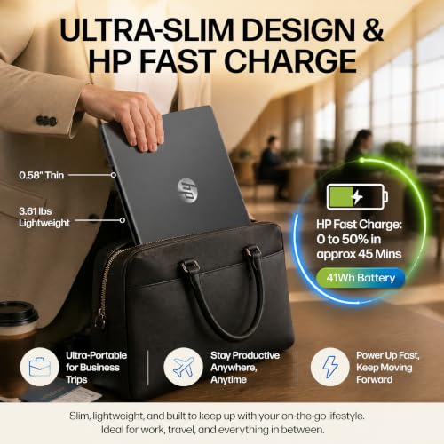 HP OmniBook 3 16 Touchscreen Laptop, Intel 12 Core Ultra 5 225U, Win 11 Pro - image 6