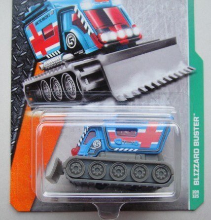 MATCHBOX AZUL BLIZZARD BUSTER 104/125 PIEZAS METAL TARJETA INTERNACIONAL PIEZAS