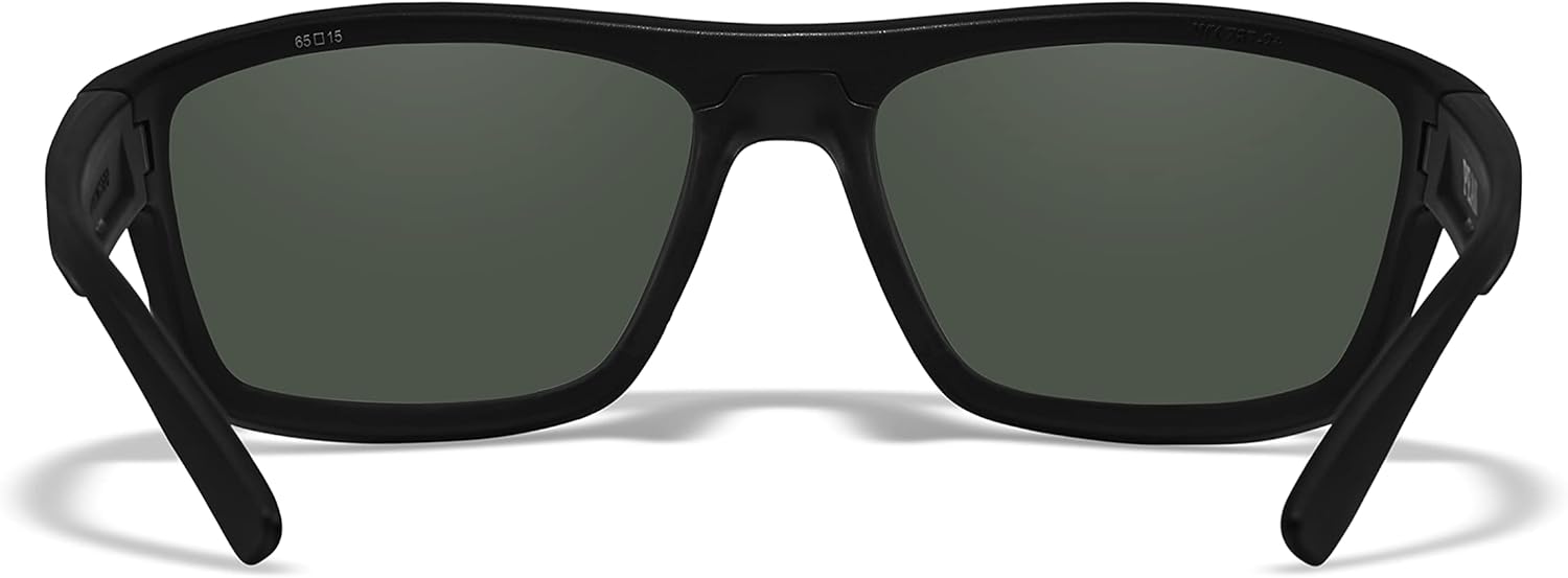 Wiley X Peak Captivate Polarized Sunglasses, Safety Glasses for Men and Women, UV Eye Protection for Shooting, Fishing, Biking, and Extreme Sports, Matte Black Frames, Blue Mirror Tinted Lenses - Image 6