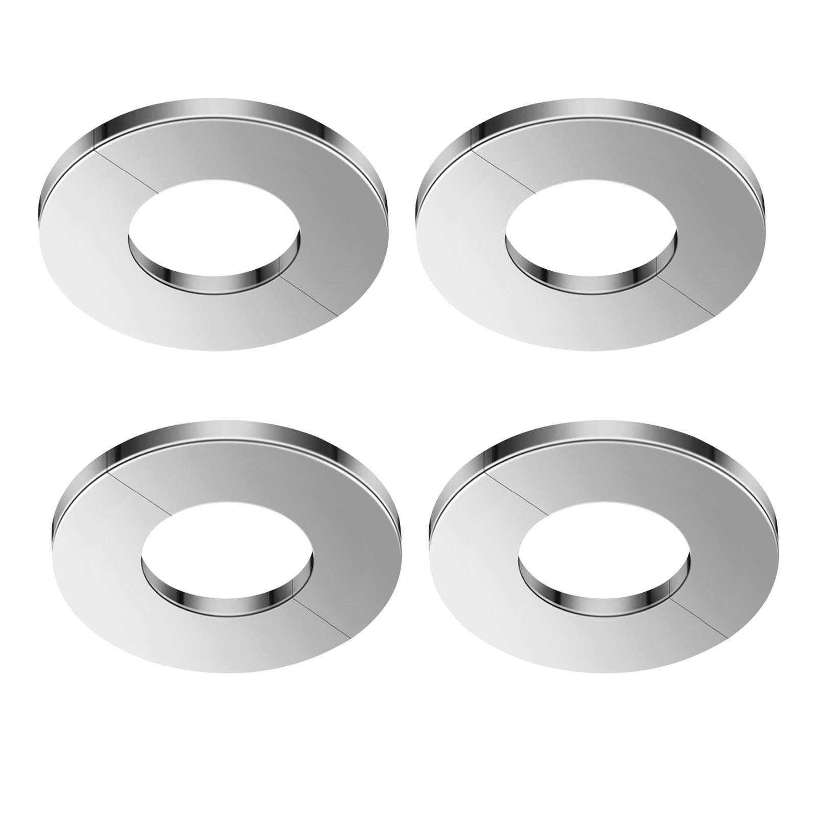Plumbing Cover Plates - Shower Faucet Cover Plate Escutcheon Ring - Split Type Plumbing Cover Plate, Shower Escutcheon Plate for Faucet Holes, Pipeline
