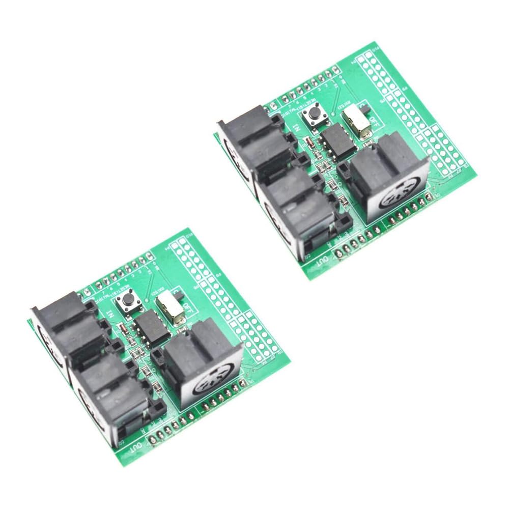 2 pezzi MIDI Shield Music Distribution Board strument Digital Interface Adapter Board