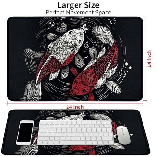 Image of Card Mat for MTG & TCG Playmat,Koi Fish