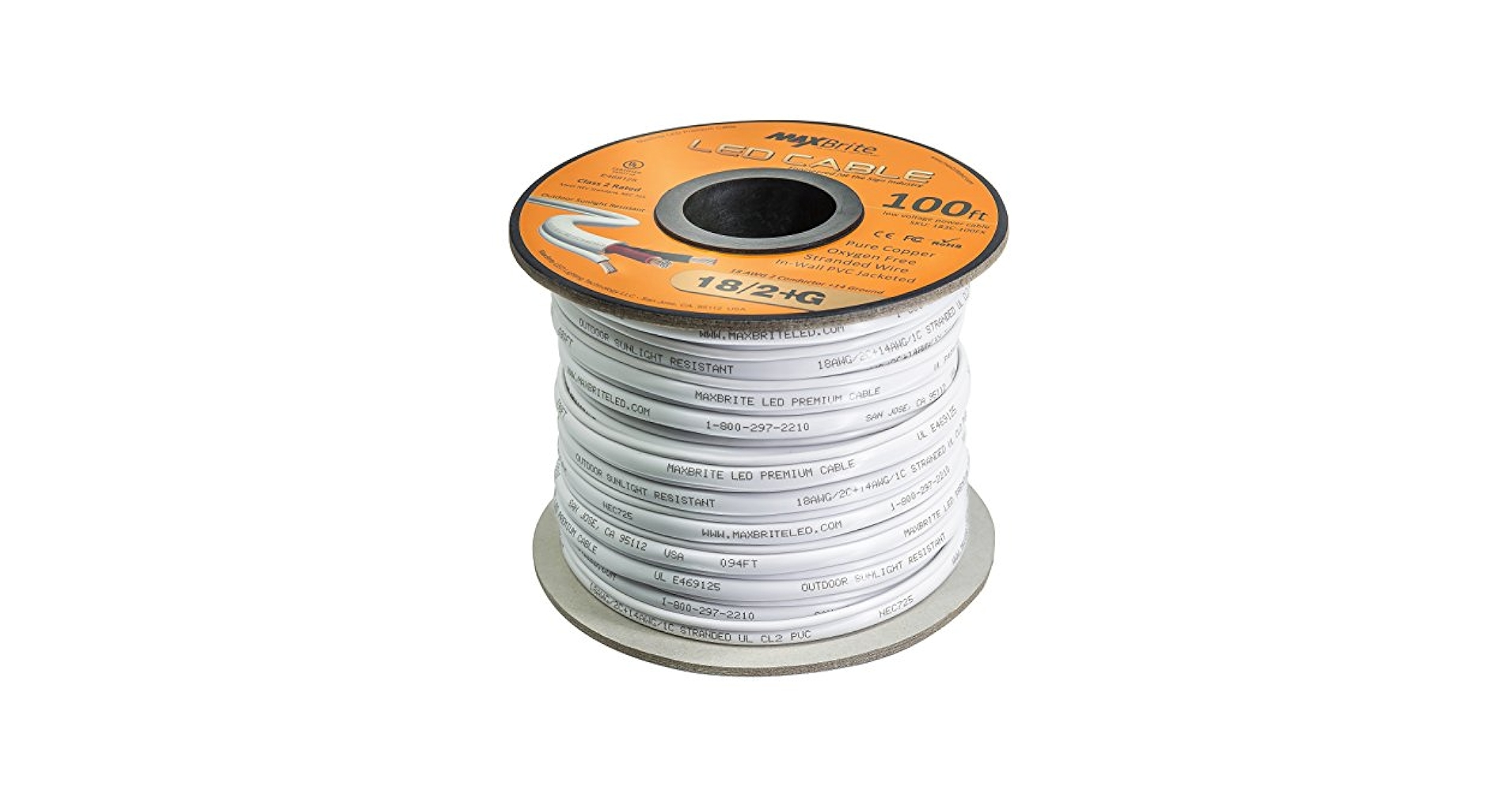Amazon.com: 18AWG Low Voltage LED Cable, 3 Conductor