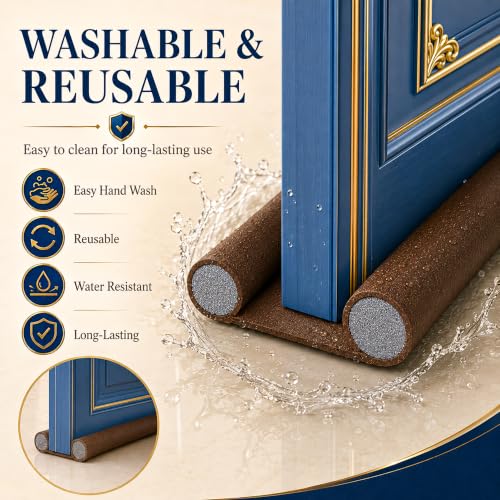 Image of Eightiz (Pack of 5, 38 Inches 120 GSM Door Guard,Rat Protector Guard Bottom Seal Strip Gap Filler for Doors,Soundproof, Noise Reduction, Energy Saving, Dust & Insect,Strip for Home,Office,Outdoor