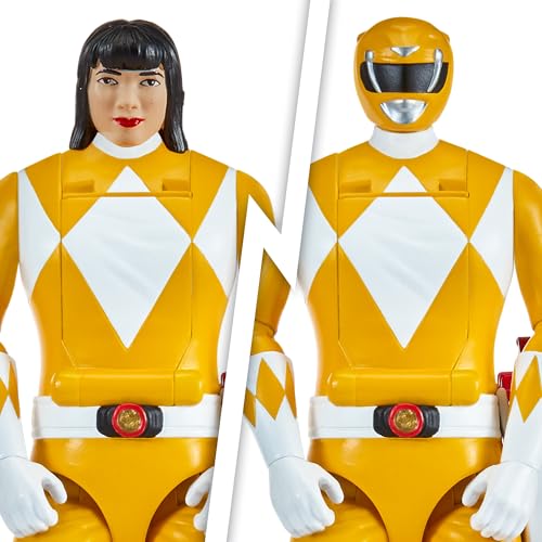 Power Rangers - Auto-Morphin, 2-in-1-Figur mit Gelenken, 15 cm, gelber Ranger – Trini Kwan, für Kinder ab 4 Jahren, PWG071 – Ansicht 4