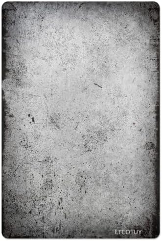 Vintage Shabby Chic Metal Tin Sign Grey Effect Background Blank Vanity Metal Novelty Parking Sign Wall Art Decor Blanks Poster Plaque 8x12 Inch