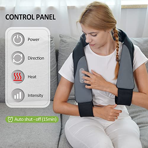 Snailax Cordless Neck Massager With Heat, Shiatsu Neck Shoulder Massager Pillow,Portable Electric Back Massager For Body Muscle Pain Relief #TOP6