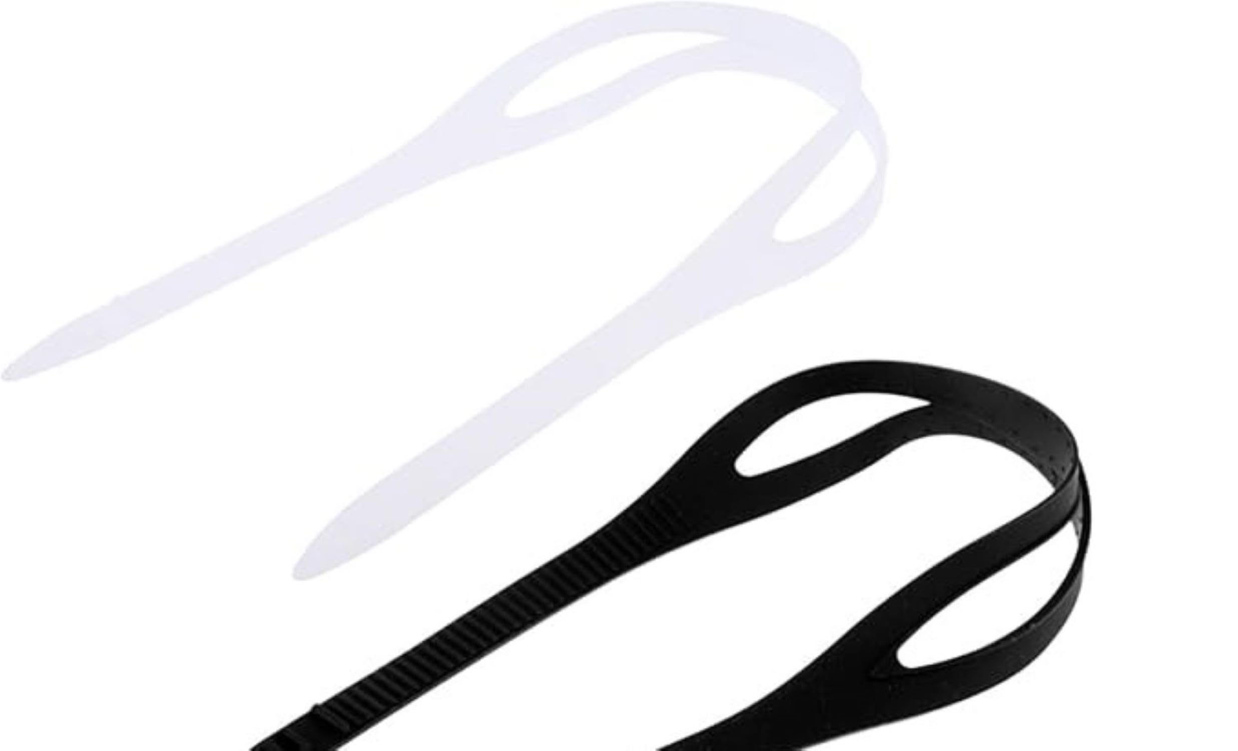 Krafty Eye Patches Farsighted +1.0 to +8.0 Optical Swim Goggles, Anti-Fog,UV Protected, Hyperopia Swimming Goggles (White, 2 Head straps)