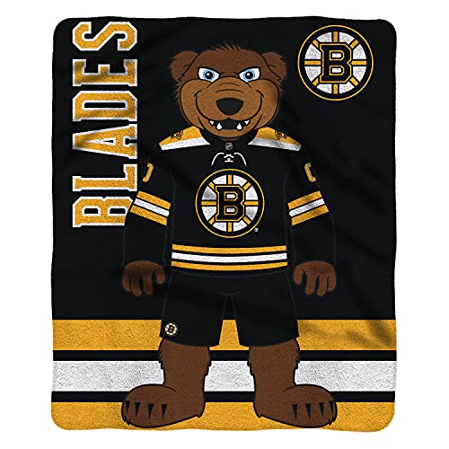 Sleep Squad Boston Bruins Blades 60 x 80 Rachel Plush Blanket A NHL Mascot Super-Soft Throw by The Sleep Squad - Used condition - Image 2