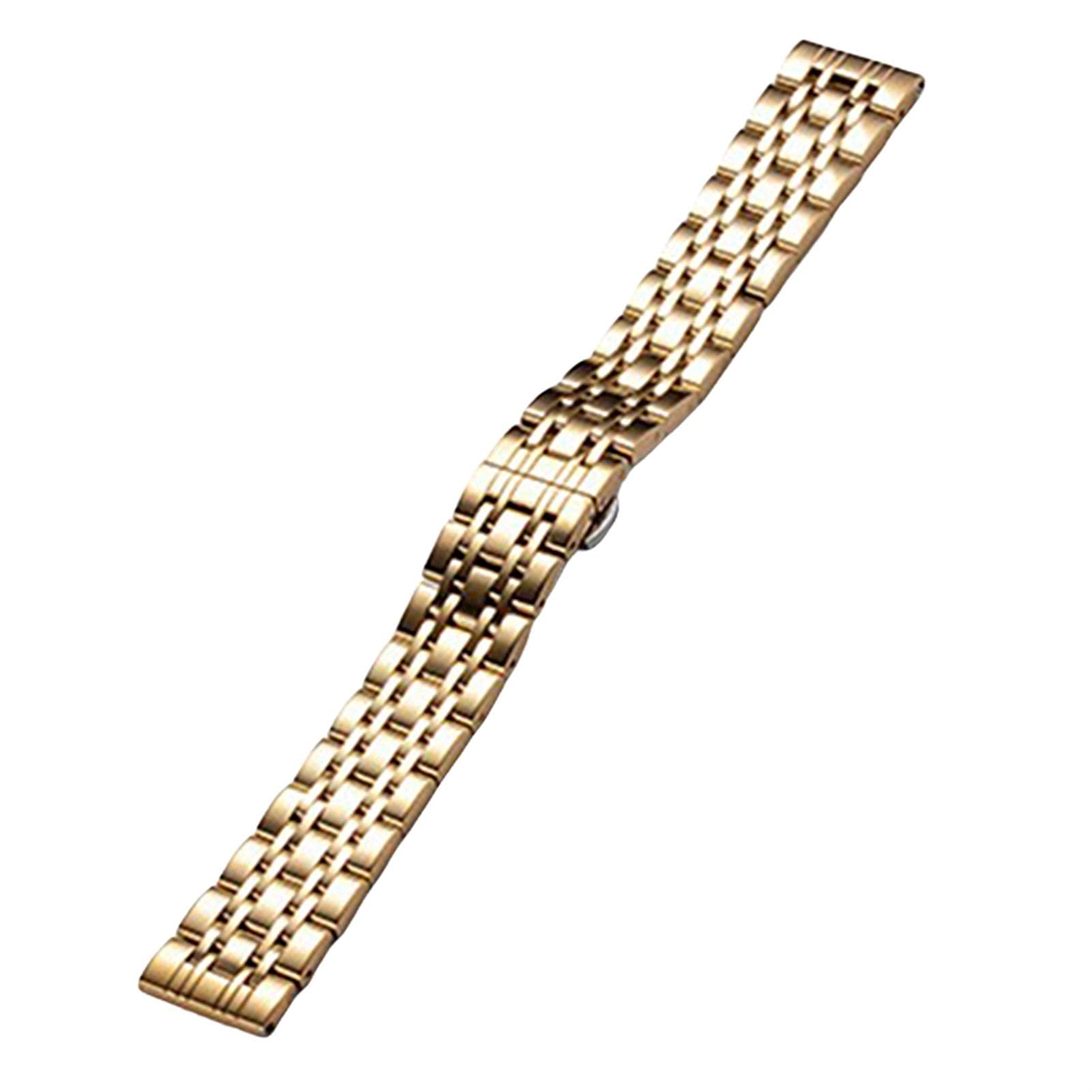 QHQQXN Correa de Reloj, Correa de eslabón de Repuesto de Correa de Acero Inoxidable de 18 mm/20 mm/22 mm