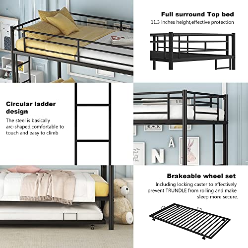 Merax-Twin-Over-TwinTriple-Bunk-Bed-with-Twin-Size-Trundle-Black