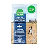 Open Farm, Grain-Free Dry Dog Food, Complete & Balanced Kibble, Sustainably & Ethically Sourced Ingredients, Non-GMO Veggies & Superfoods, Catch-of-The-Season Whitefish Recipe, 22lb Bag