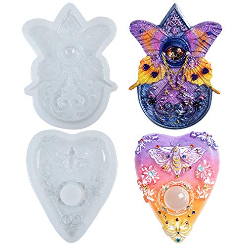 Oculus Planchette - Moldes de silicona de resina para fundición epoxi, diseño de arcilla polimérica y proyectos de manualidades de 2 pulgadas, juego de 13,5 cm Cover
