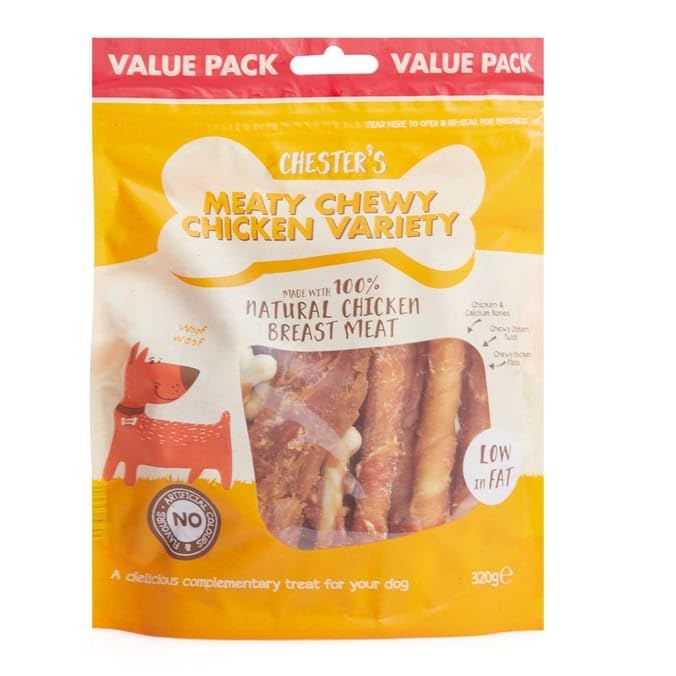 ark future Chester's Meaty Chewy Chicken Variety - 2 x 320g, 160 g (Pack of 2)
