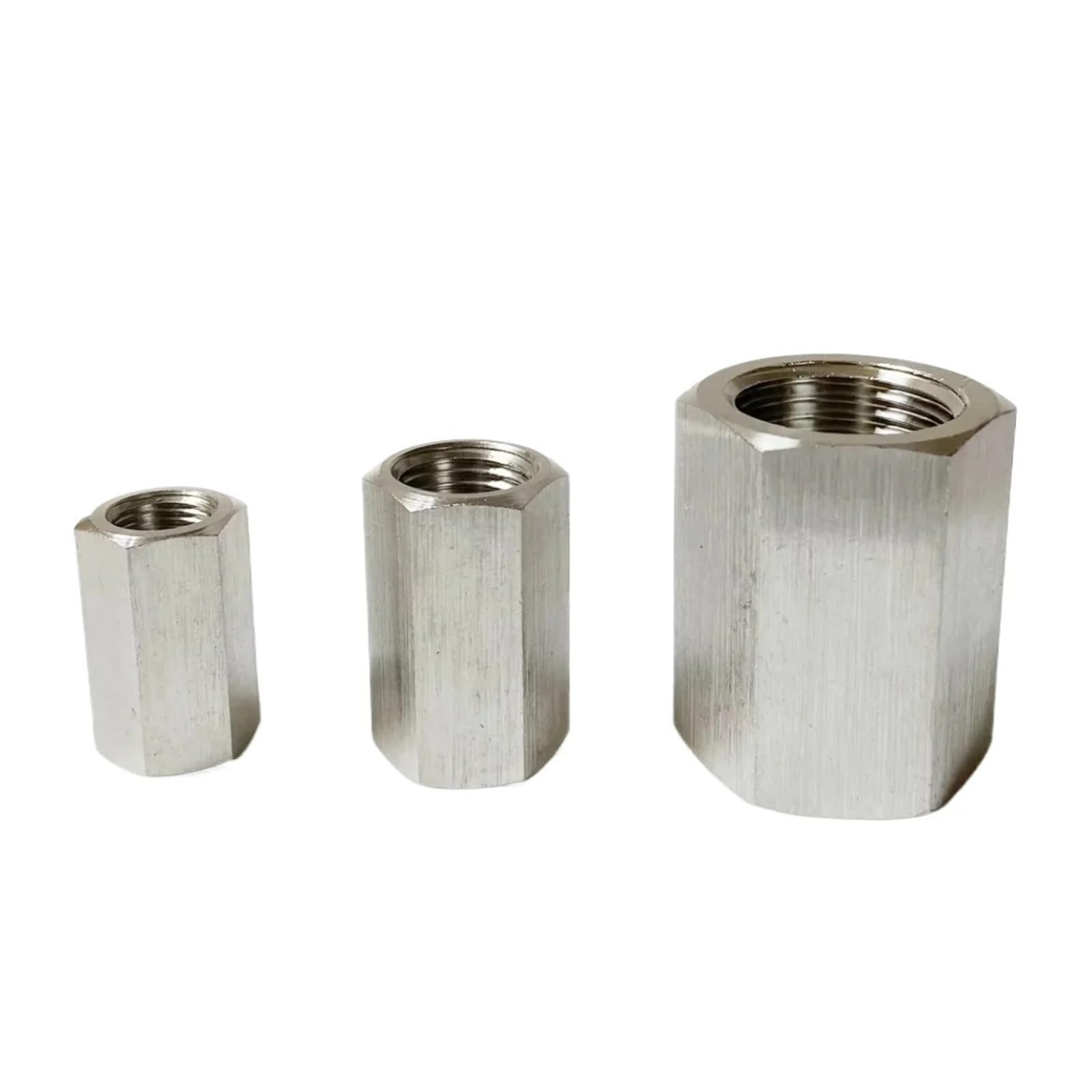MQXFCZUX 1PC 1/8" BSPP Female Thread 304 Stainless Steel High Pressure Pipe Fitting Hex Connector MQXFCZUX