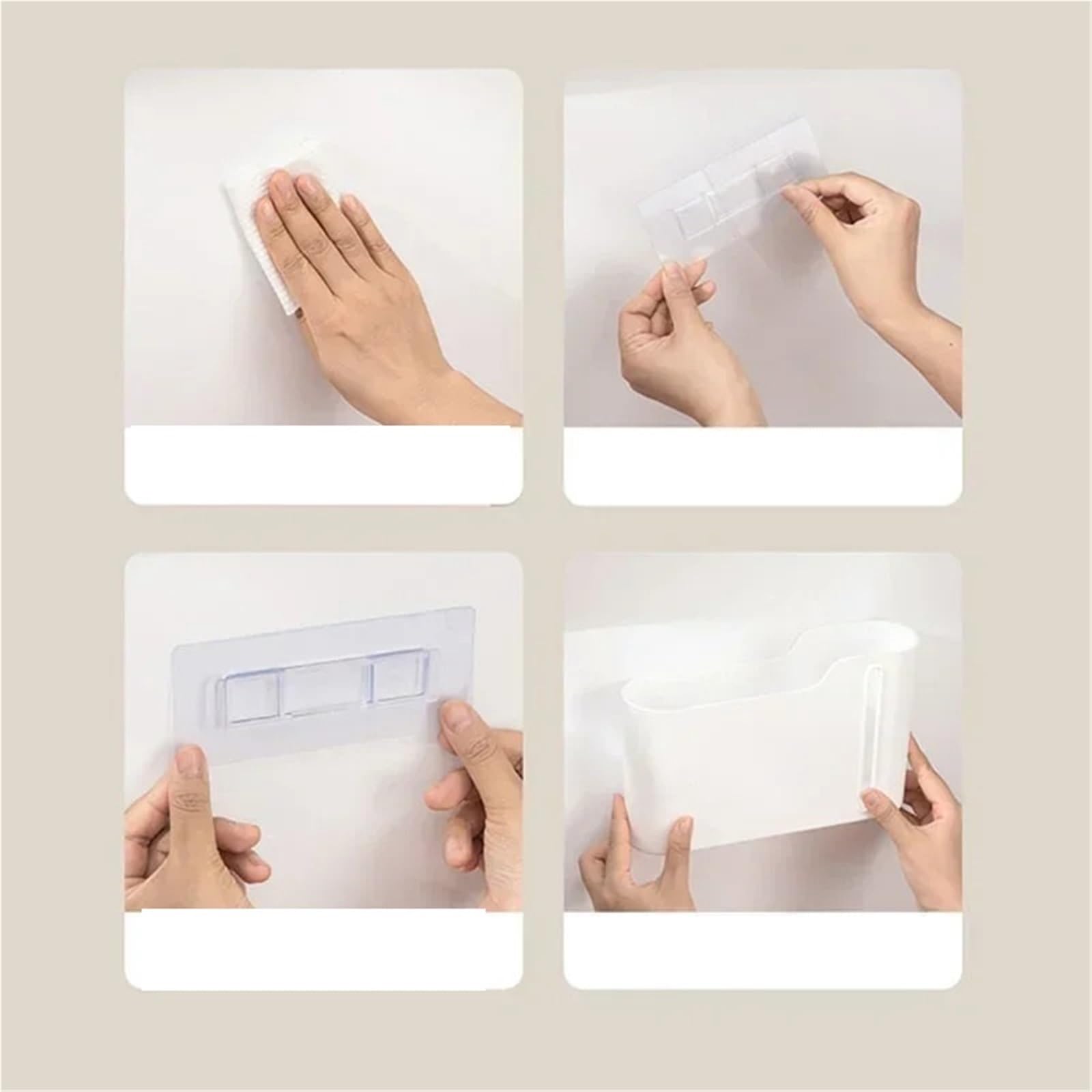 Caja de Almacenamiento Bolsas Basura, Caja montada en la Pared for Cocina, Puerta Armario Multifuncional, Organizador baño, 2 uds