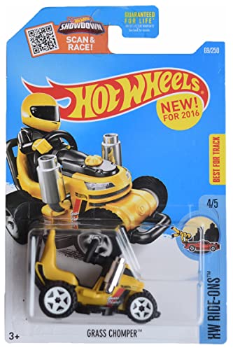 Hot Wheels Grass Chomper - Ride Ons 4/5 Yellow 69/250