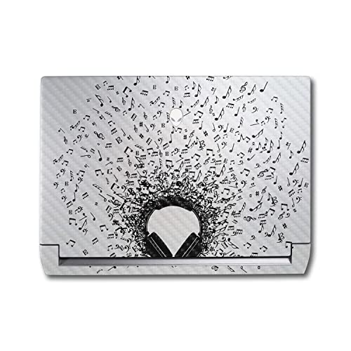 Image of MightySkins Carbon Fiber Skin Compatible with Alienware M17 R5 (2022) Full Wrap Kit - Earworm | Protective, Durable Textured Carbon Fiber Finish | Easy to Apply & Change Styles | Made in The USA