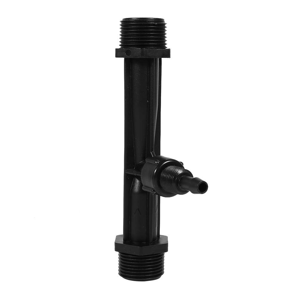 Fertilizzante Iniettore Tubo, Irrigazione Venturi Iniettore Fertilizzante 1/2 3/4 1 Pollici Agricoltura Giardino Fertilizzante Miscelatore Iniettore Strumento Agricoltura Plastica Nero(1 pollice