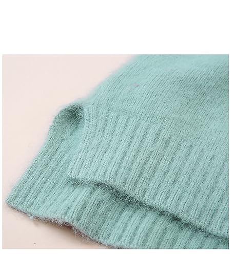 SaoBiiu Women's Sweater Cashmere Turtleneck Knitted Pullover Loose Soft Long Sleeve Tops Winter Jumper4