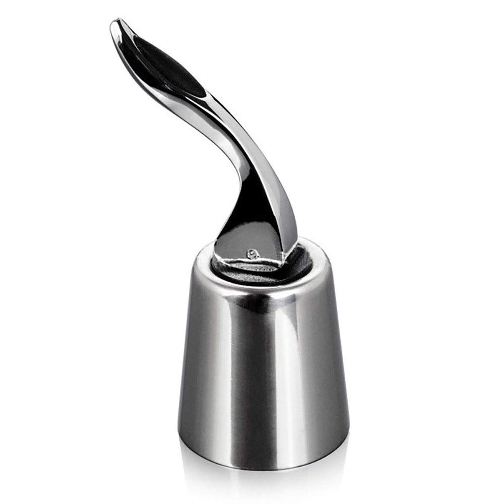 Wine Bottle Stopper Stainless Steel Bottle Plug Saver Vacuum Pump Reusable for Wine Beverage Supplies