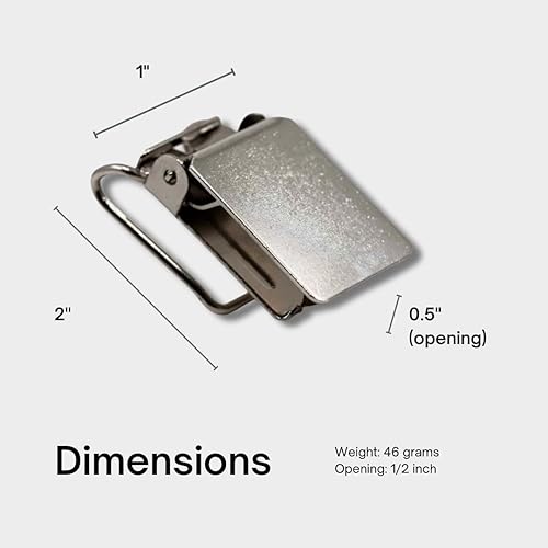 Miniatura 3 de Clips para colgar alfombras de tapiz (20 unidades), Cromado
