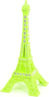 uxcell Rhinestone Detail Eiffel Tower Construction Model Fluorescent Yellow