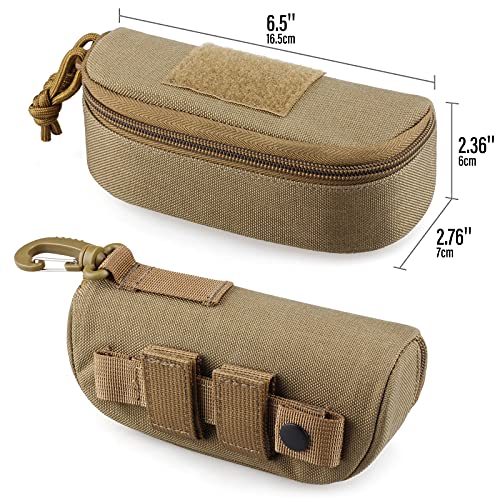 Wynex Tactical Molle Glasses Pouch, Tactical Eyeglasses Hard Case Shockproof Sunglasses Carrying Case Protective Box #TOP4