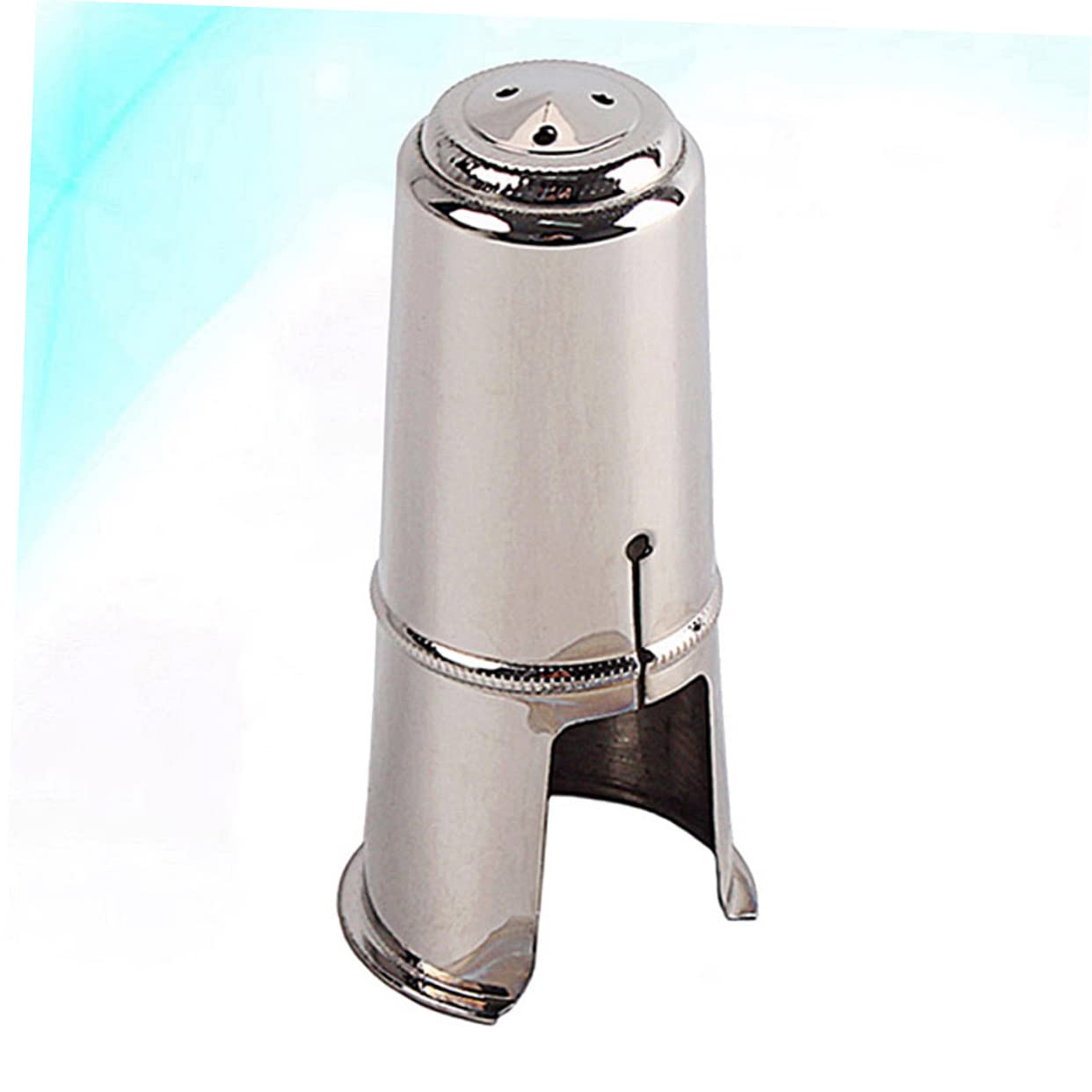 Tapa de Saxofón Tenor Tamaño L 84 Mm C53c de Metal Plata Que Protege el Raíl y Mejora la Pureza del Tono para Saxofón