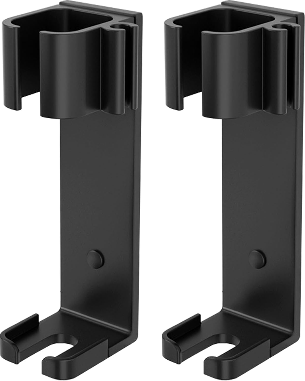 Wall Mounted Hair Styling Tool Organizer with 2 Curling Iron Holders Perfect for