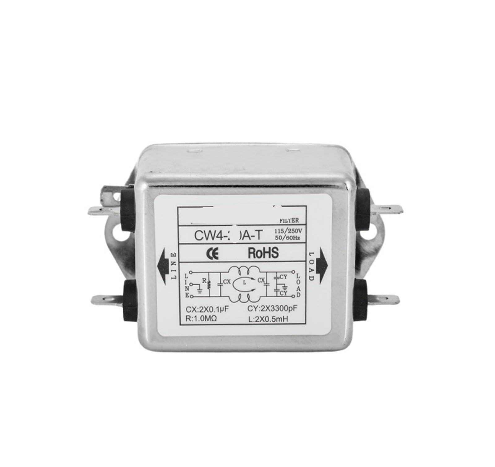 Filtre purificateur de Puissance Filtre Anti-interférence harmonique unipolaire enfichable CW4-3A-T(CW4-3A-T)