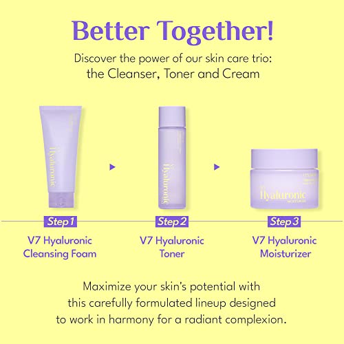 It's Skin V7 Hyaluronic Cleanser 5.07 Fl Oz| Face Hydrating Moisturizer & Face Cleanser | Vegan Face Wash & Facial Skin Care Products | Moisturizing Face Wash & Gentle Face Cleanser For Women #TOP6