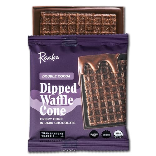 Raaka Chocolate Waffle Cone Bar, Waffle Cone Set in Dark