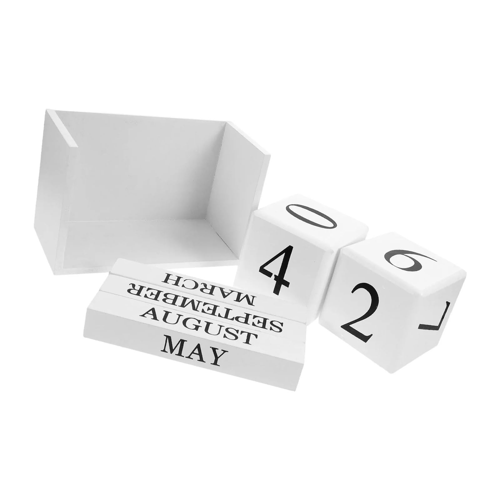 Calendrier De Bureau En Bois Bloc Flip